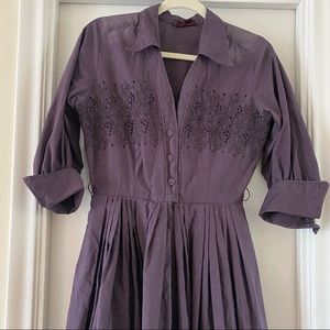 Vintage 1950s Abby Kent Shirtwaist Dress
